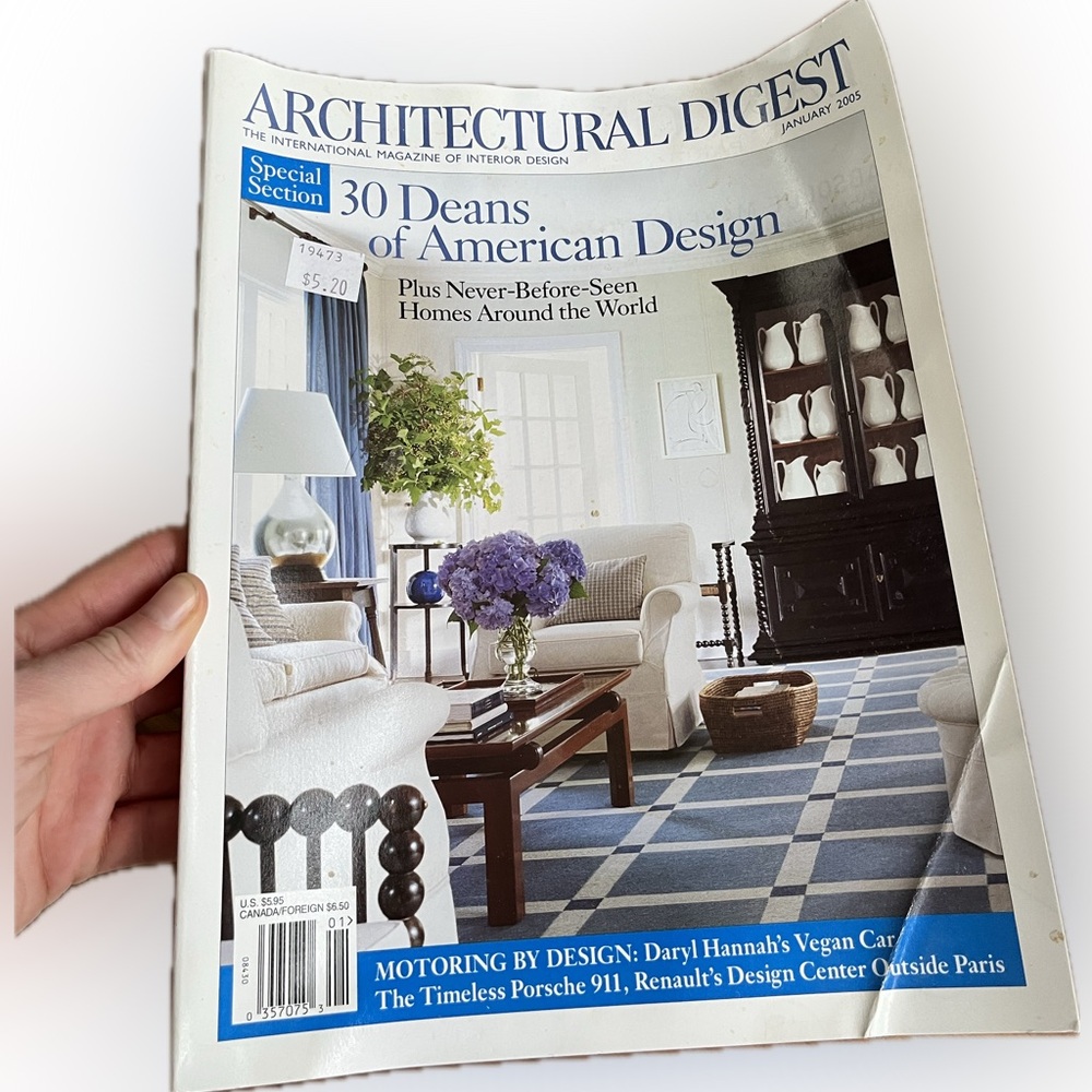 🎈2/$20 - Architectural Digest January 2005.